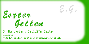 eszter gellen business card